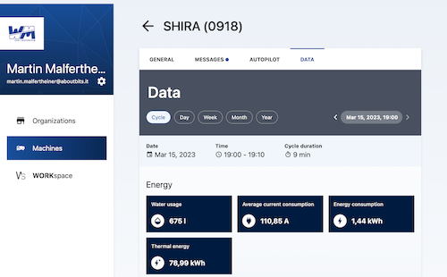 WM Connect - IoT platform for connected ice processing machines